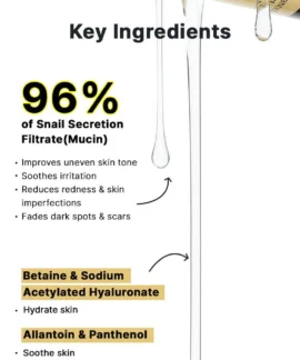 COSRX Advanced Snail 96 Mucin Power Essence Key Ingredients COSRX Advanced Snail 96 Mucin Power Essence