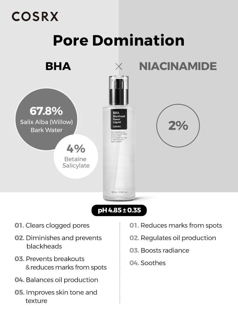 COSRX BHA Blackhead Power Liquid Pore Domination Photo COSRX BHA Blackhead Power Liquid