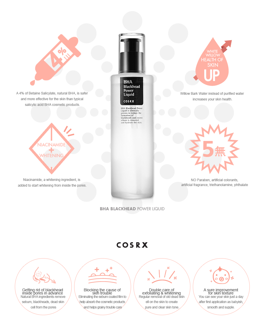 COSRX BHA Blackhead Power Liquid Product Overview COSRX BHA Blackhead Power Liquid