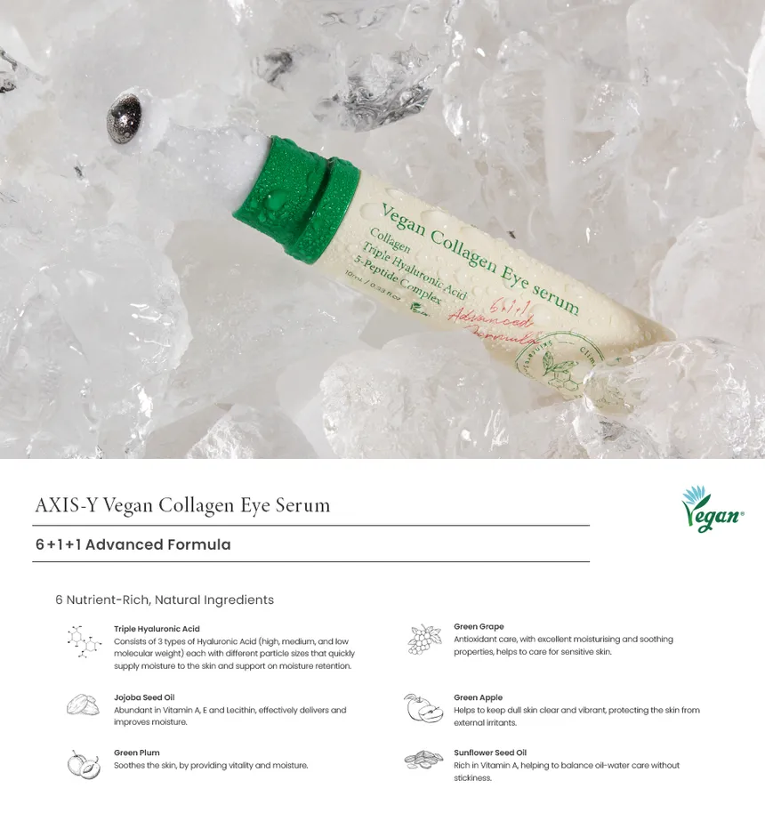 AXIS Y Vegan Collagen Eye Serum Ingredients AXIS-Y Vegan Collagen Eye Serum