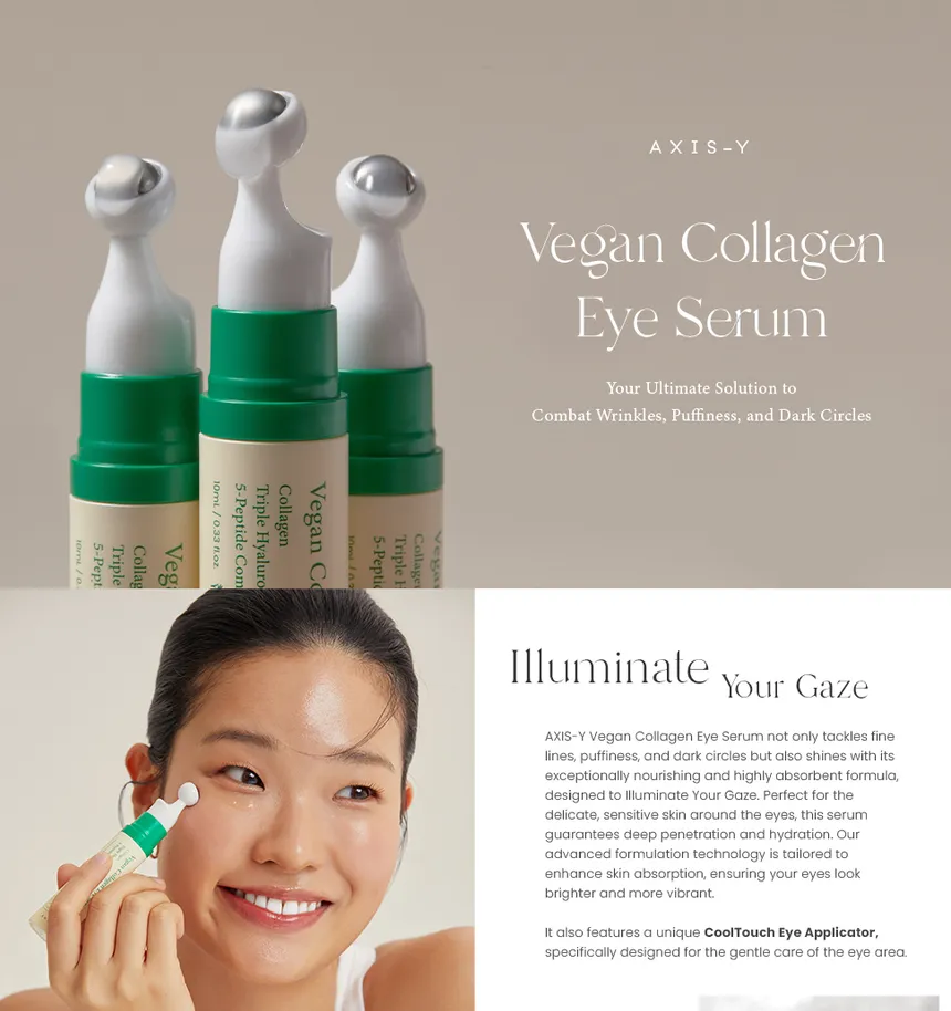 AXIS Y Vegan Collagen Eye Serum Product Overview AXIS-Y Vegan Collagen Eye Serum