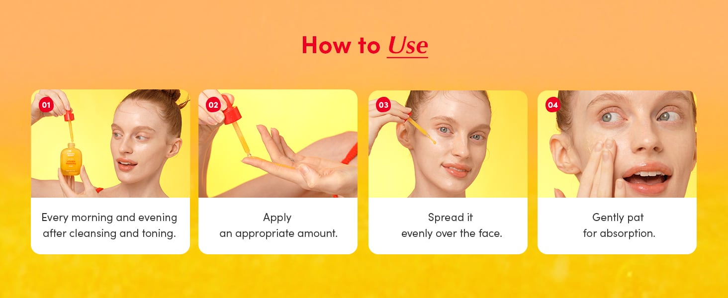 EQQUALBERRY Vitamin Illuminating Serum How to Use EQQUALBERRY Vitamin Illuminating Serum