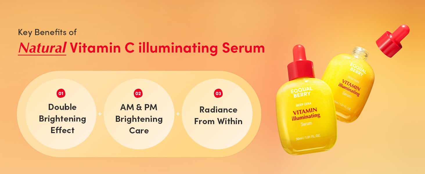EQQUALBERRY Vitamin Illuminating Serum Key Benefits EQQUALBERRY Vitamin Illuminating Serum