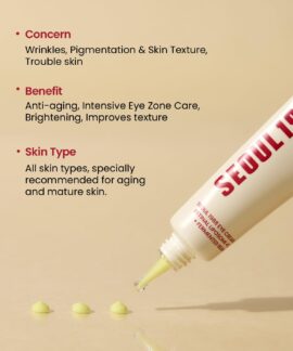 K SECRET SEOUL 1988 Eye Cream Retinal Liposome 4 Fermented Bean Concerns Benefits and Skin Type K-SECRET SEOUL 1988 Eye Cream : Retinal Liposome 4% + Fermented Bean