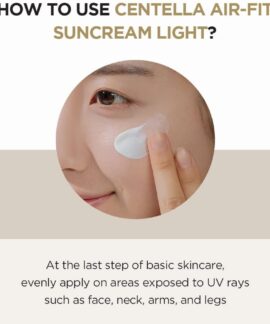 SKIN1004 Madagascar Centella Air Fit Suncream Light SPF 30 PA How to Use SKIN1004 Madagascar Centella Air-Fit Suncream Light SPF 30 PA++++