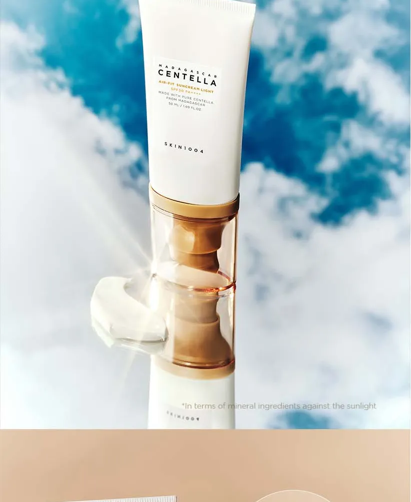 SKIN1004 Madagascar Centella Air Fit Suncream Light SPF 30 PA Photo 3 SKIN1004 Madagascar Centella Air-Fit Suncream Light SPF 30 PA++++