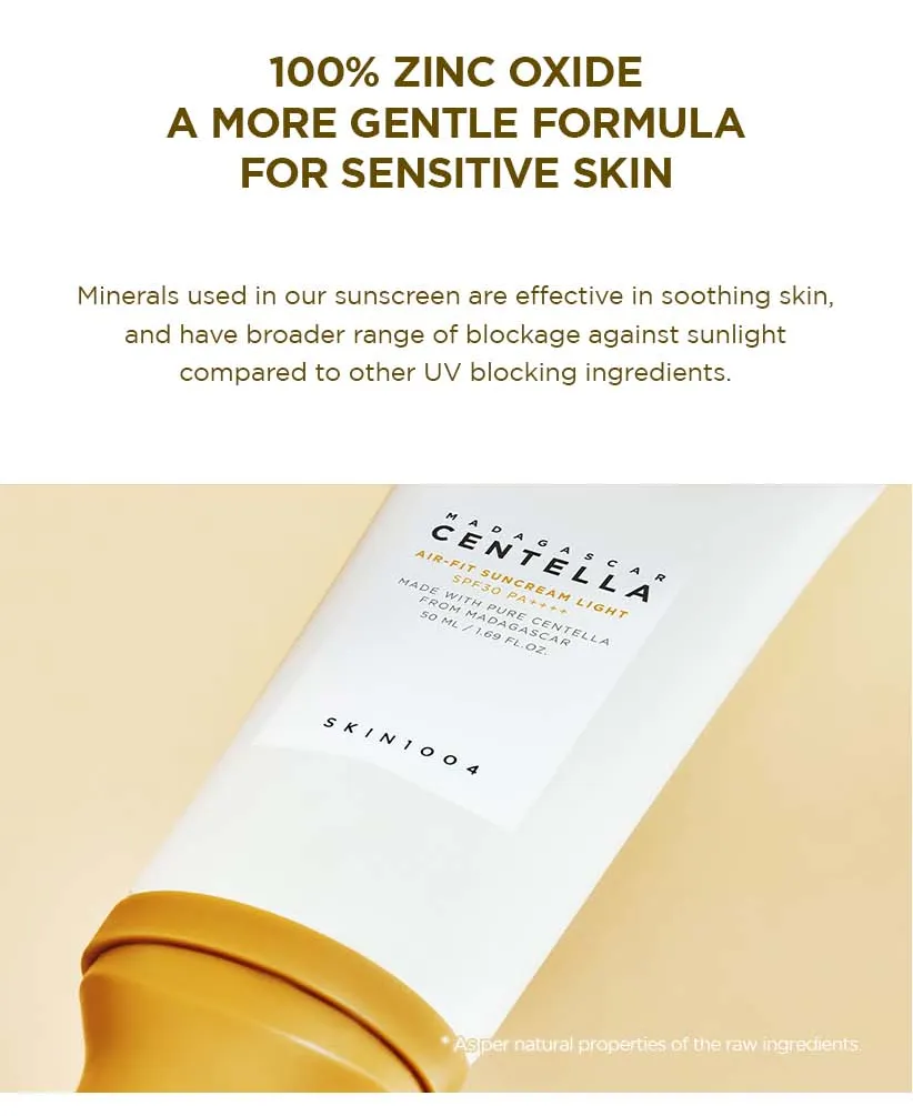 SKIN1004 Madagascar Centella Air Fit Suncream Light SPF 30 PA Photo 6 SKIN1004 Madagascar Centella Air-Fit Suncream Light SPF 30 PA++++