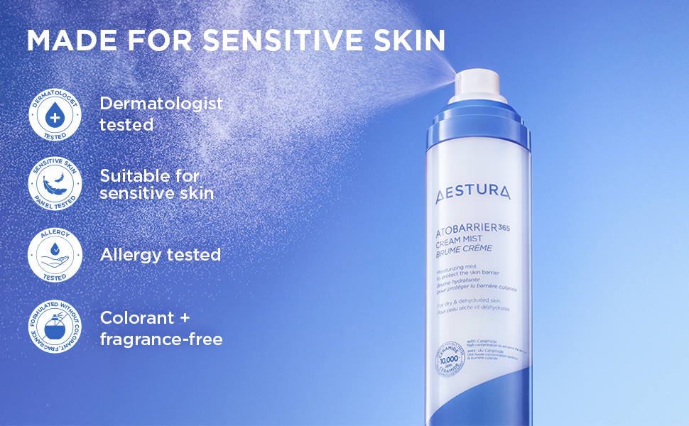 AESTURA Atobarrier 365 Cream Mist Made for Sensitive Skin AESTURA Atobarrier 365 Cream Mist