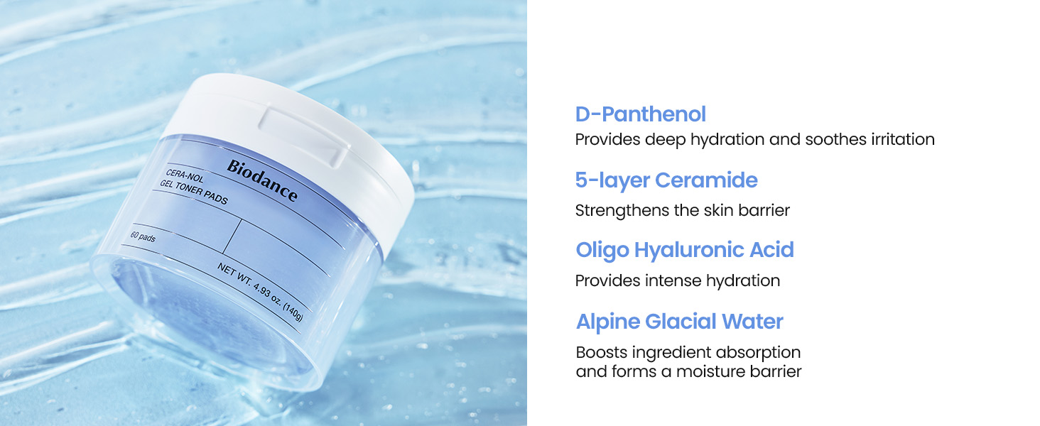 Biodance Cera nol Gel Toner Pads Overview 4 Biodance Cera-nol Gel Toner Pads
