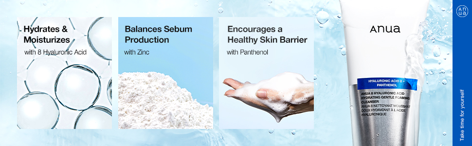 Anua 8 Hyaluronic Acid Hydrating Gentle Foaming Cleanser Overview 3 ANUA 8 Hyaluronic Acid Hydrating Gentle Foaming Cleanser